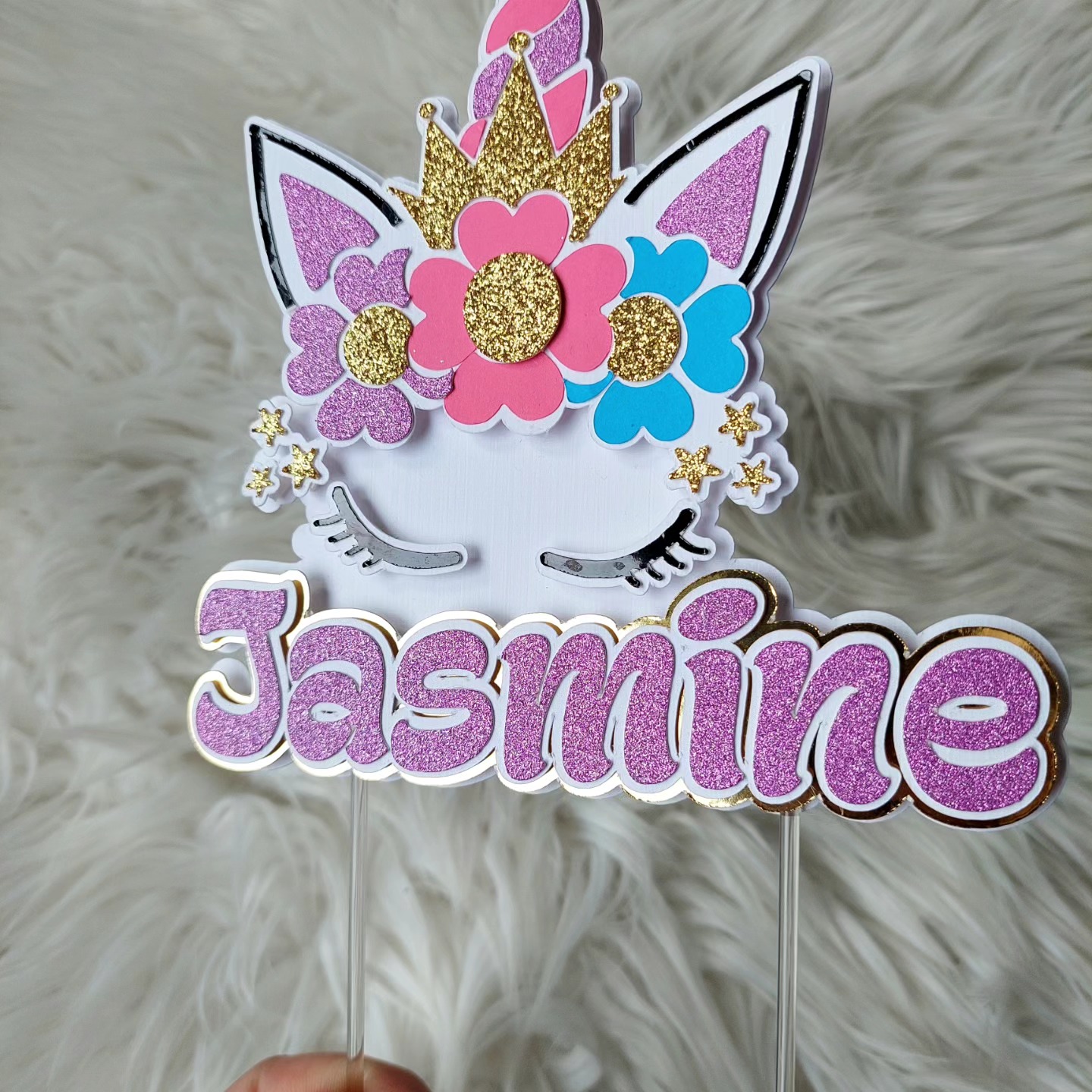 Koogitopper "Nimi ja ükssarvik" komplektis minisünnipäevadega. - Image 2