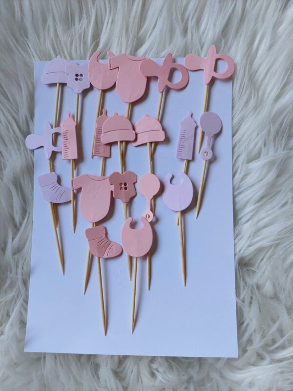 Tikukaunistused roosa, beebi