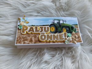 Õnnitluskaart "Traktor"