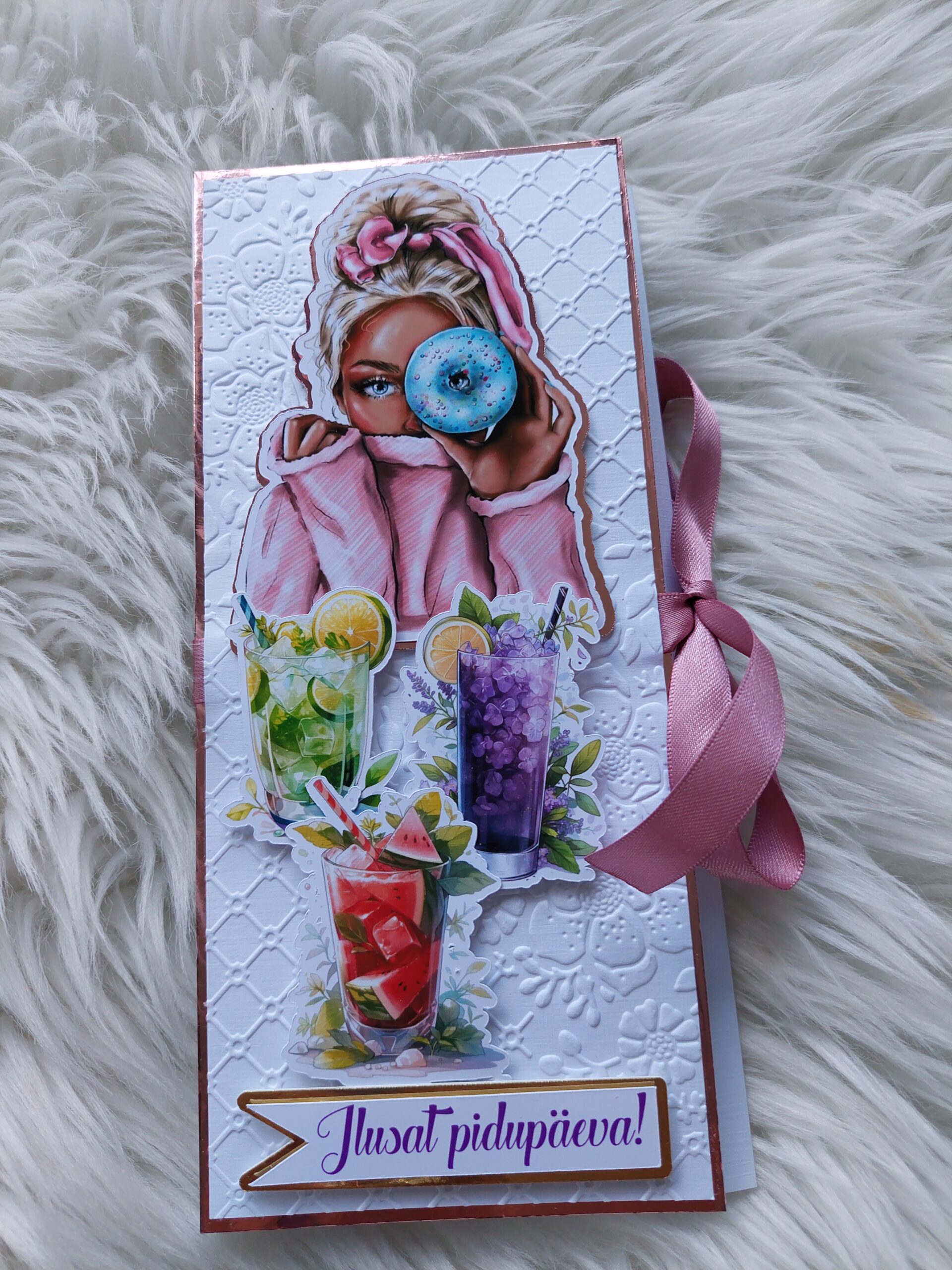 Õnnitluskaart "kokteil"