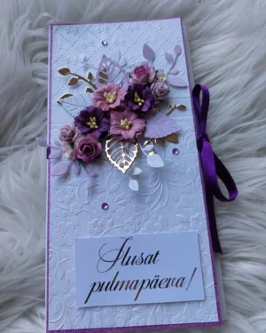 Õnnitluskaart pulma "Lilla"