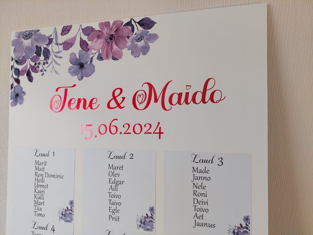 Vahtplaadil istumisplaan.