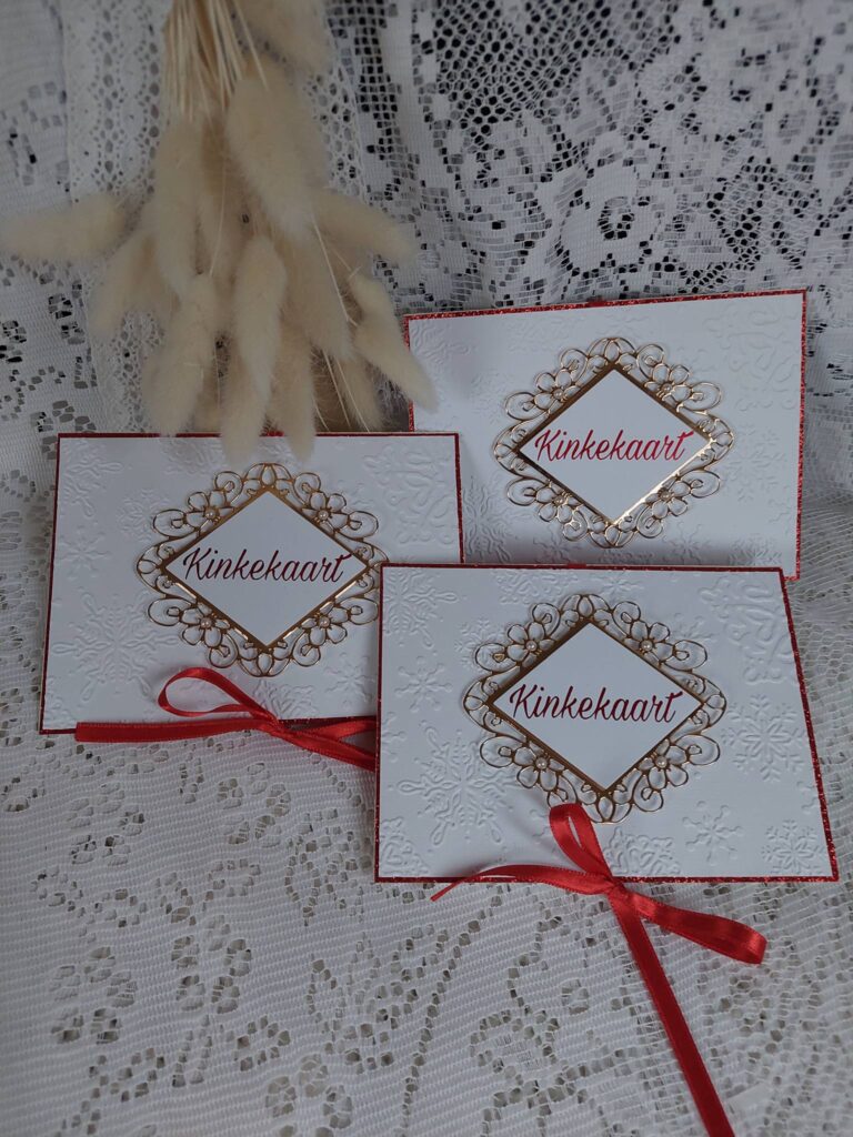 kinkekaart punase paelaga