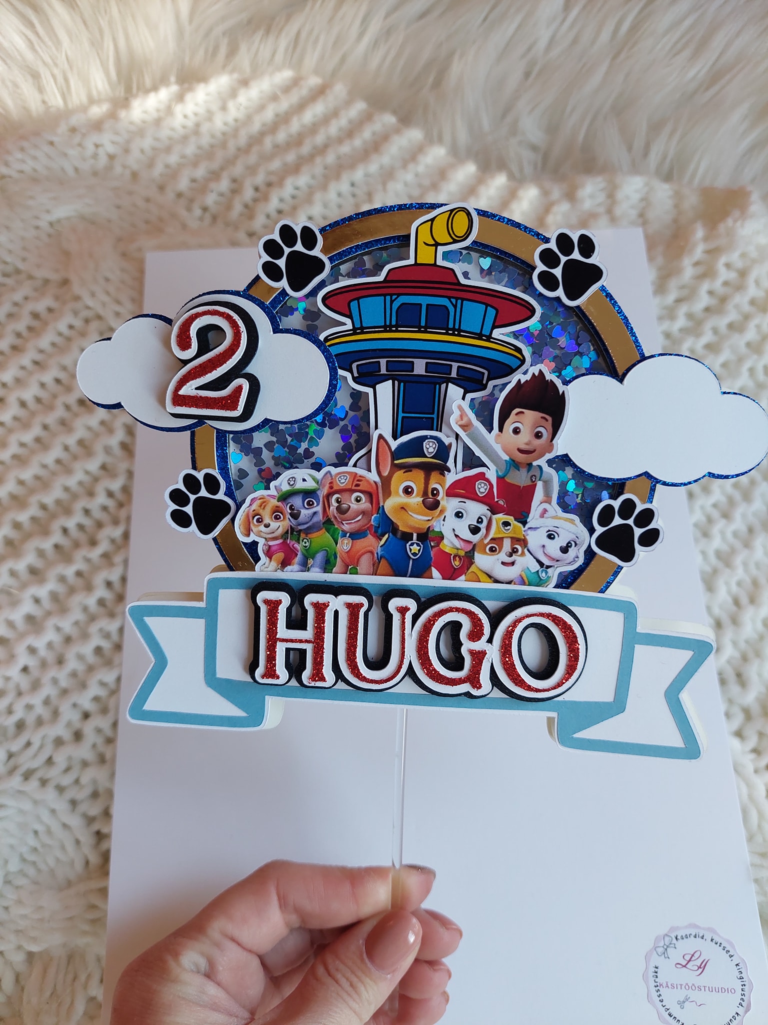 Raputatava pildiga koogitopper "Käpapatrull"