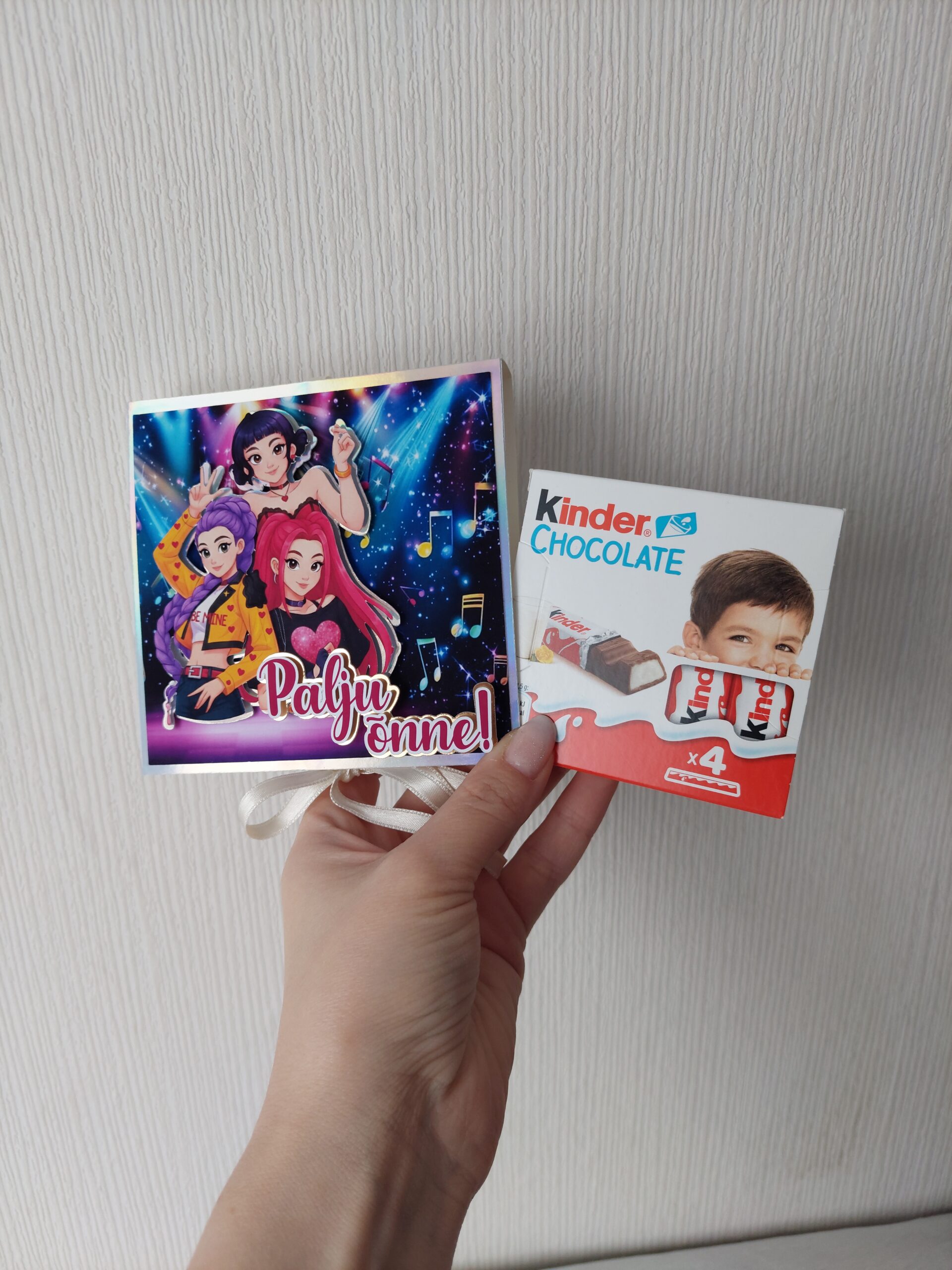 Käsitöökaart šokolaadiga "Dinosaurused" - Image 4