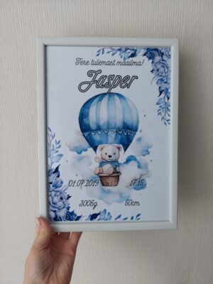 Sünniandmetega poster "Õhupall"