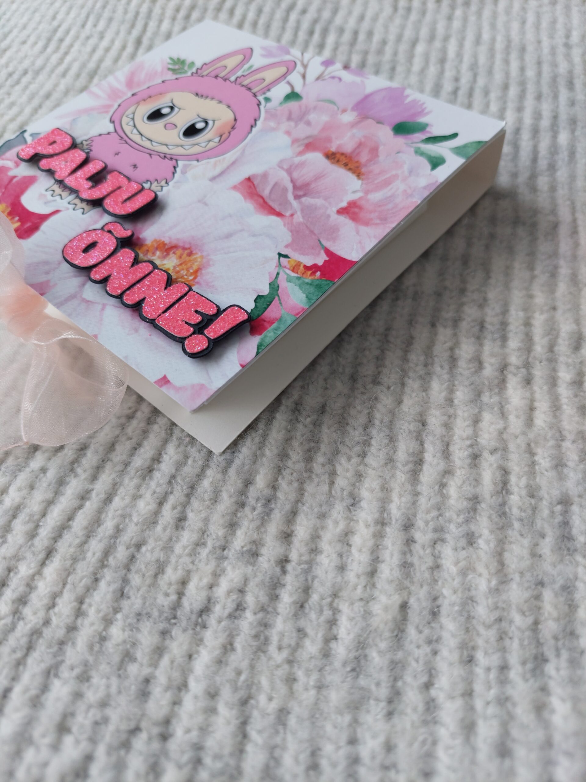 Käsitöökaart kinder šokolaadiga "Labubu" - Image 3