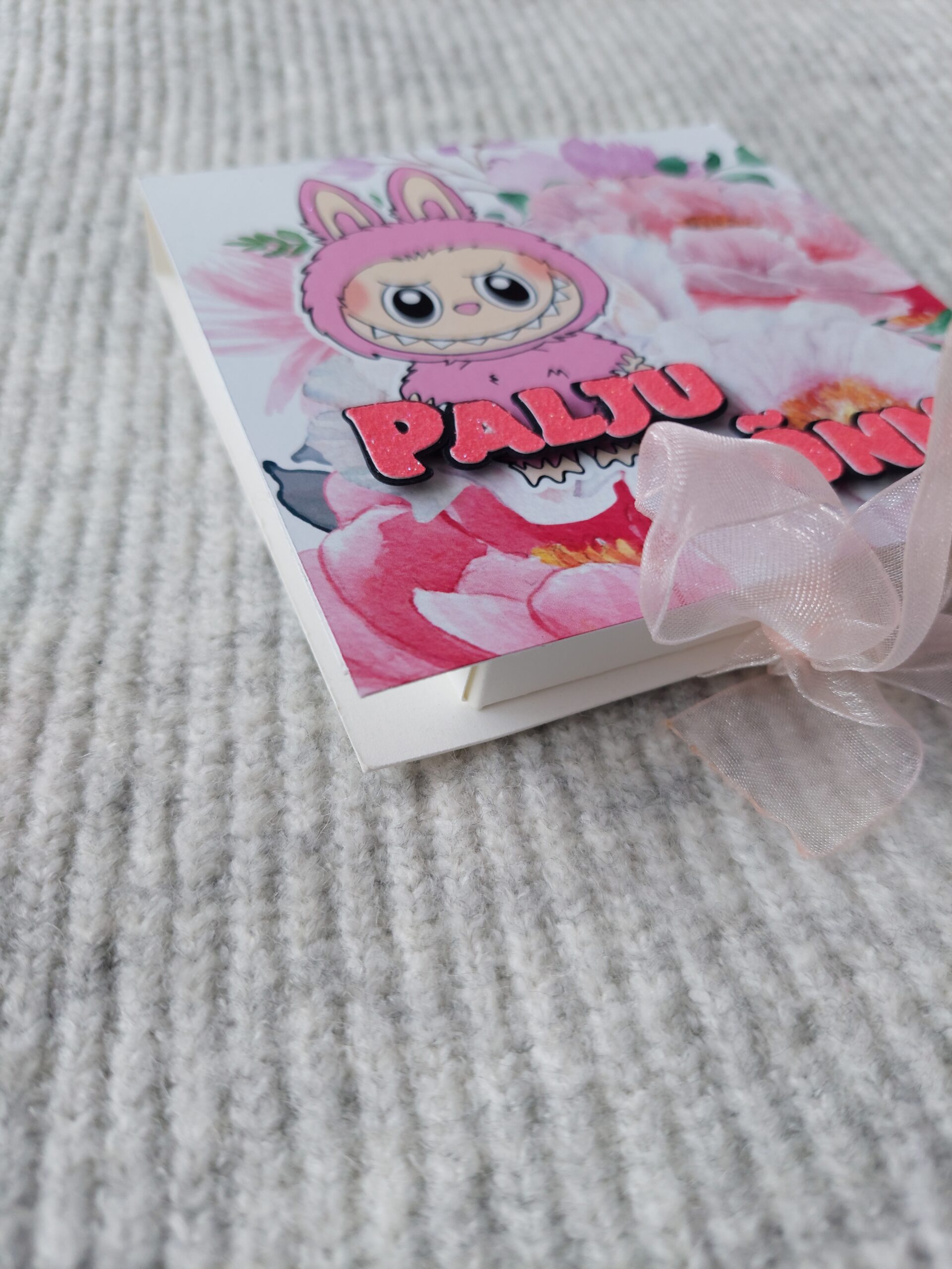 Käsitöökaart kinder šokolaadiga "Labubu" - Image 4