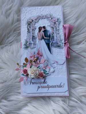 Õnnitluskaart pulma "Vanaroosa"