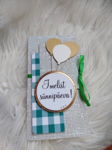 Õnnitluskaart "õhupallid"